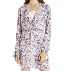 EUC BCBGeneration Long Sleeve Mini Floral Dress S